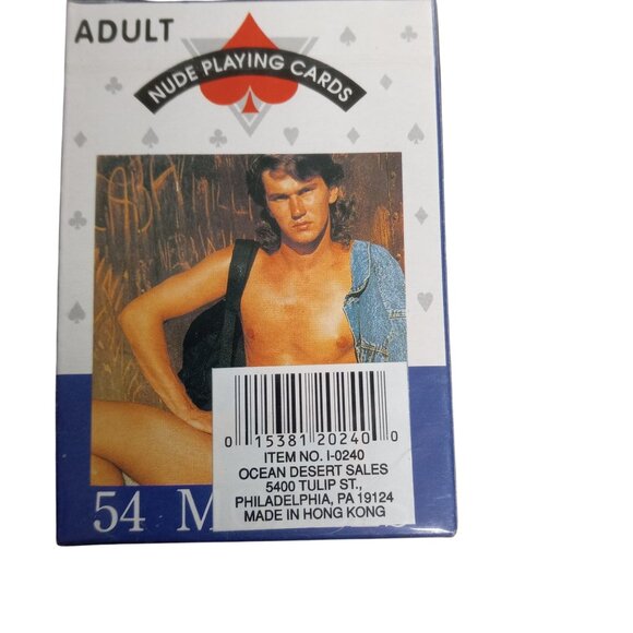 Male Nude Playing Cards Adult Erotica 54 Models Deck Jokers Collectible Vintage - Picture 1 of 4